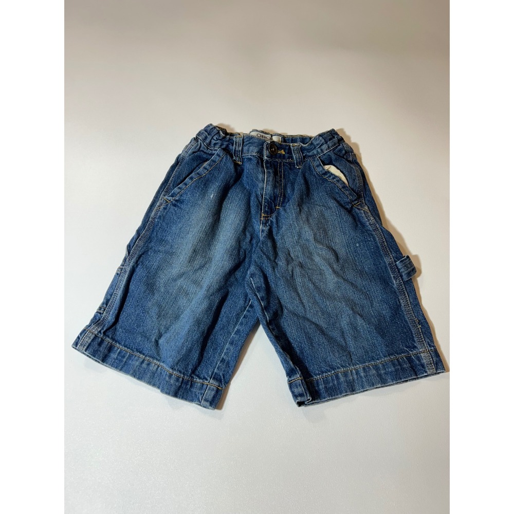 Cherokee Carpenter Denim Shorts Boys 10 Blue Excellent Utility Hammer Loop